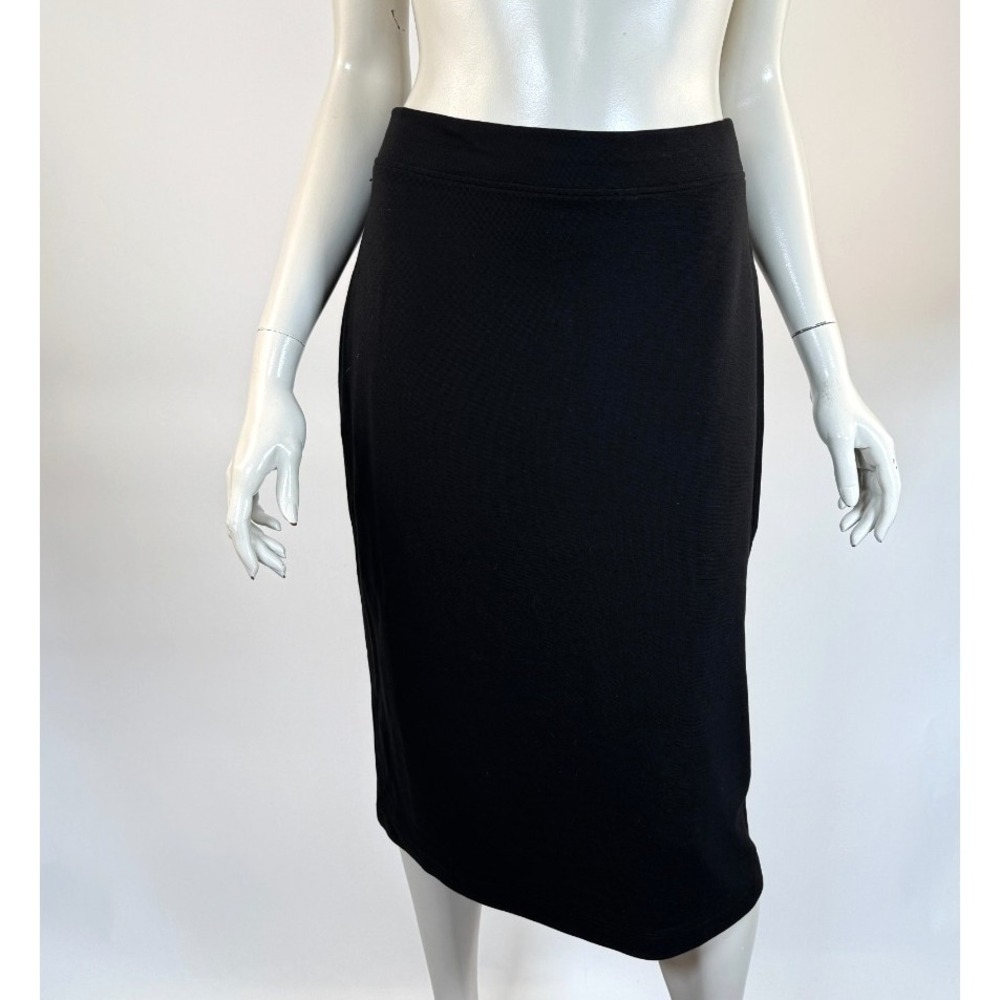 Eileen Fisher System Stretch Pencil Skirt‎ Women M Tencel Pull on Elastic Waist